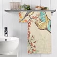 thumbnail image 5 of Coolnut Beautiful Forest Bird Towels Highly Absorbent Cotton Towels Set of 2, Premium Spa & Hotel Quality Quick Dry Towel Set 54 x 27 Inches Washcloth Gift, 5 of 7