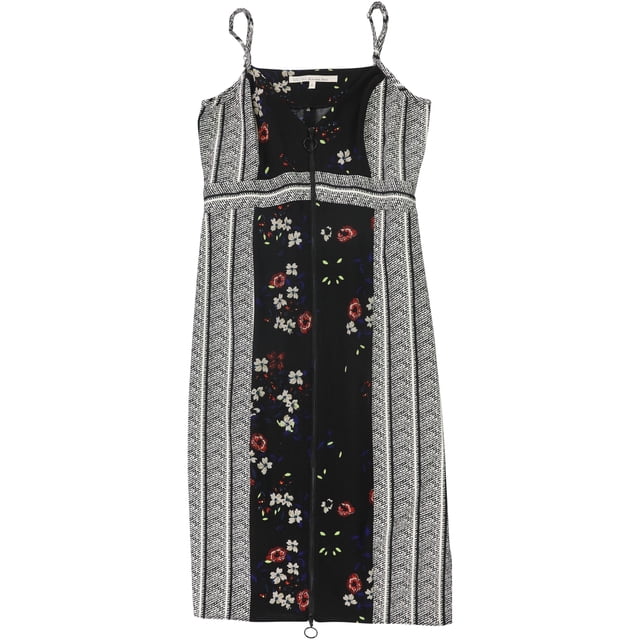 Rachel Roy Vestido ajustado estampado para mujer, Negro, 2