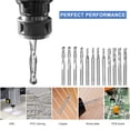thumbnail image 2 of Amdohai 1/8in Shank CNC Router Bit Flute Milling Cutter Engraving Carving Tool Set Tungsten Carbide End Mill Rotary Bits Tool for Wood Acrylic PVC Aluminum Steel, 2 of 8