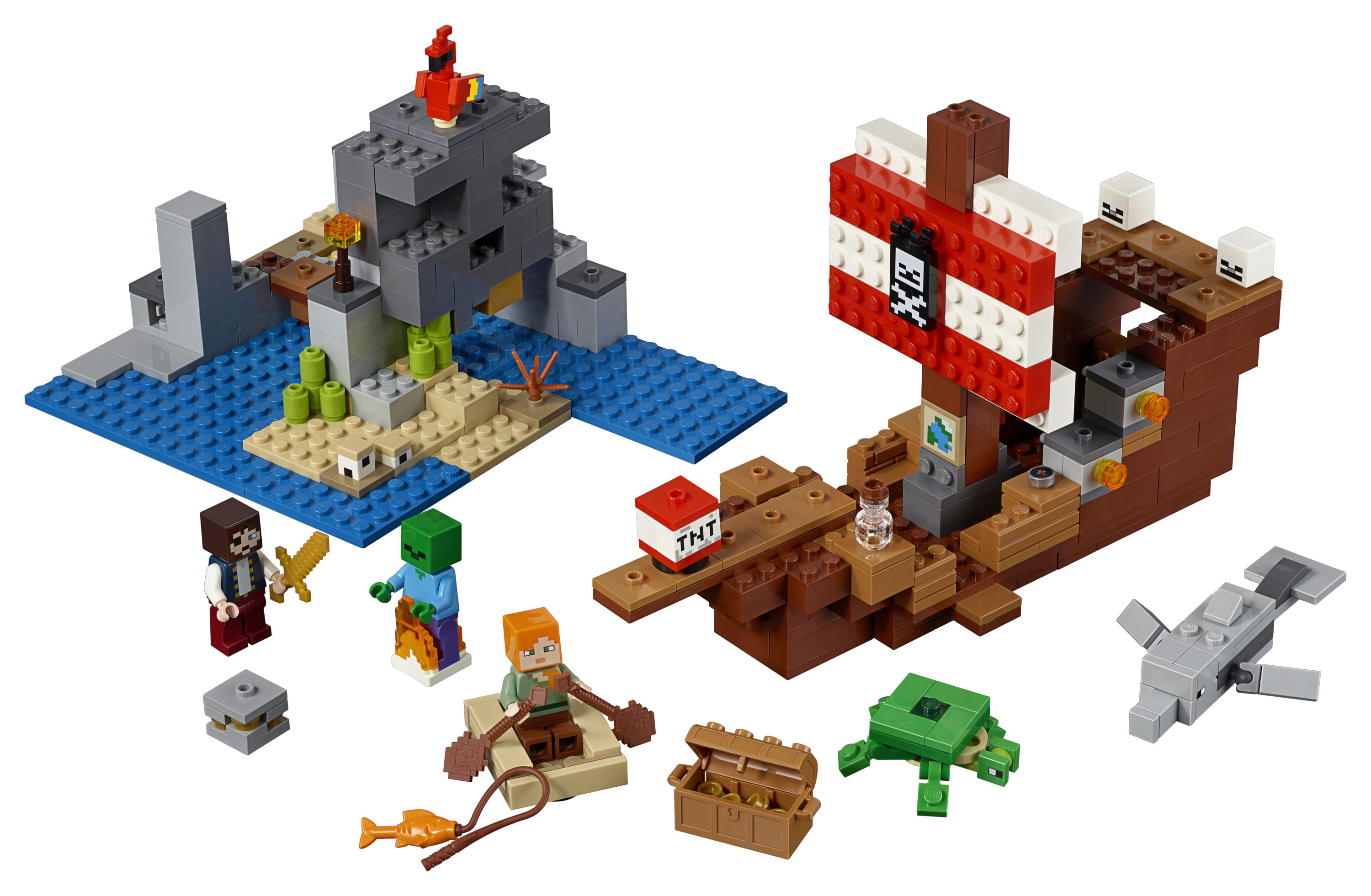 Lego Minecraft The Pirate Ship Adventure 21152 Pirate Ship Boat