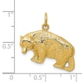 thumbnail image 5 of Auriga Fine Jewelry 14K Yellow Gold Bear Charm Pendant for Women (L-20 mm,W-25 mm), 5 of 6