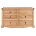 thumbnail image 2 of Wood Dresser 3+3 Drawers Chest Corona | Furniture Dash COR513, 2 of 6