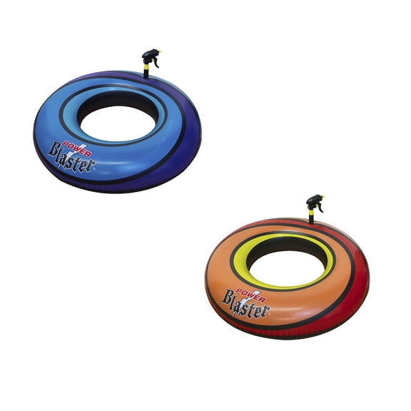 Swimline Set of 2 Water Sports Inflatable Power Blaster Swimming Pool Inner Tube Squirters 40" -