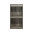 thumbnail image 4 of Librería Furinno Luder en forma de cubo de roble francés de 2 niveles, 4 of 6