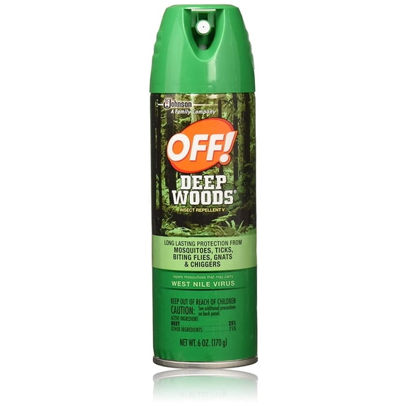 Off Deep Woods Insect Repellent 6 Ounce Spray Aerosol Pack of 6