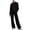 Black, variant on Enjoytime Womens 2 Piece Outfits Stand Collar Button Down Sweatshirt Wide Leg Pants Matching Sets Travel Casual Loungewear