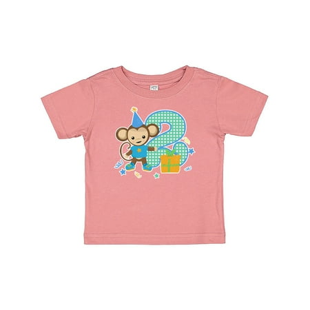 

Inktastic Im 2 Years Old With Monkey Gift Baby Boy or Baby Girl T-Shirt