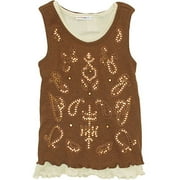 mary-kate and ashley brand-Sequined Tank Top