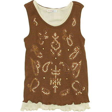 mary-kate and ashley brand-Sequined Tank Top