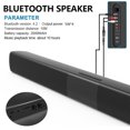thumbnail image 4 of Gwong Electrónica BS-28B recargable inalámbrico Bluetooth Bluetooth Compatible con la barra de sonido TV para el hogar de la casa del hogar altavoz estéreo, 4 of 7