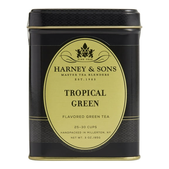 Harney & Sons Tropical Green Loose Leaf Green Tea Tin 3 oz. Pack of 4