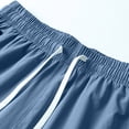 thumbnail image 5 of Sheghy Athletic Shorts 100%Cotton Men's Solid Color Casual Sports Elastic Waist Drawstring Pocket Shorts, 5 of 9
