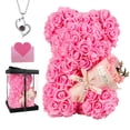 thumbnail image 1 of Regalos Rose Bear K KYMAKE para el Día de la Madre con ramo y tarjeta, 1 of 7