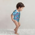 thumbnail image 2 of Kdxio Sharks Summer Pattern Unisex Baby Cotton Short Sleeve Bodysuits-3 Months, 2 of 5
