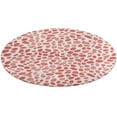thumbnail image 4 of Leopard Print Pattern Soft Bedroom Round Area Rug, Washable Cute Nursery Circle Throw Mat, Non-Slip Contemporary Small Low Pile Floor Carpet for Dorm Bedside, 4 of 6
