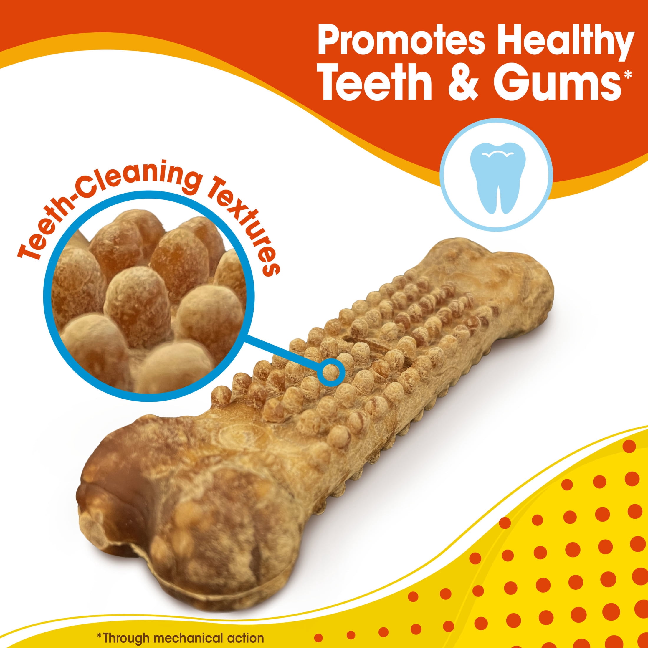 (4 pack) Nylabone Nubz Chicken Dog Chew Treats Large (10 Count)