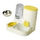 thumbnail image 2 of Comedero automático para gatos y dispensador de agua, comedero automático para mascotas, cuenco para perros, alimento para mascotas amarillo, 2 of 8