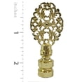 thumbnail image 4 of Royal Designs, Inc. Oval Filigree Lamp Finial for Lamp Shade, F-5002PB-1, Polished Brass, Single, 4 of 4