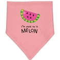 thumbnail image 2 of Inktastic I'm One in a Melon Cute Smiling Watermelon Baby Bandana Bib, 2 of 4