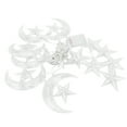 thumbnail image 4 of Cadena De Luces De Cadena De Estrella Y Luna, 3,3 Yardas, 126LED, Cadena De Luces Decorativas Para El Festival De Ramadán, Fiesta De Boda, Hogar, Terraza, Ventana Y Jardín, 4 of 7