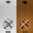 thumbnail image 4 of Modern LED Pendant Light, Contemporary Dimmable Chandeliers, Adjustable Circle 3 Rings Ceiling light, Creative 3000K Pendant Light Fixtures for Dining Room Bedroom Kitchen Island Hall, 4 of 7
