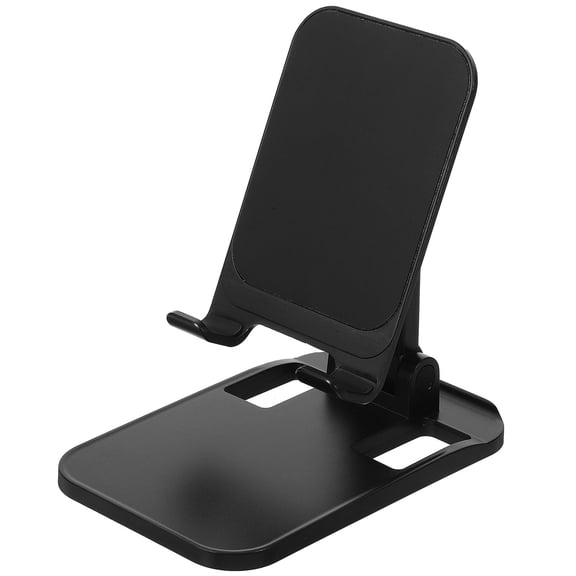 Uonlytech Black Folding Cell Phone Stand with Multi-Angle Adjustable Tablet Holder for Smartphones and Tablets