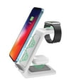 thumbnail image 1 of CJ Tech 15-watt 3-in-1 Qi Fast Wireless Charging Station - White, 1 of 5