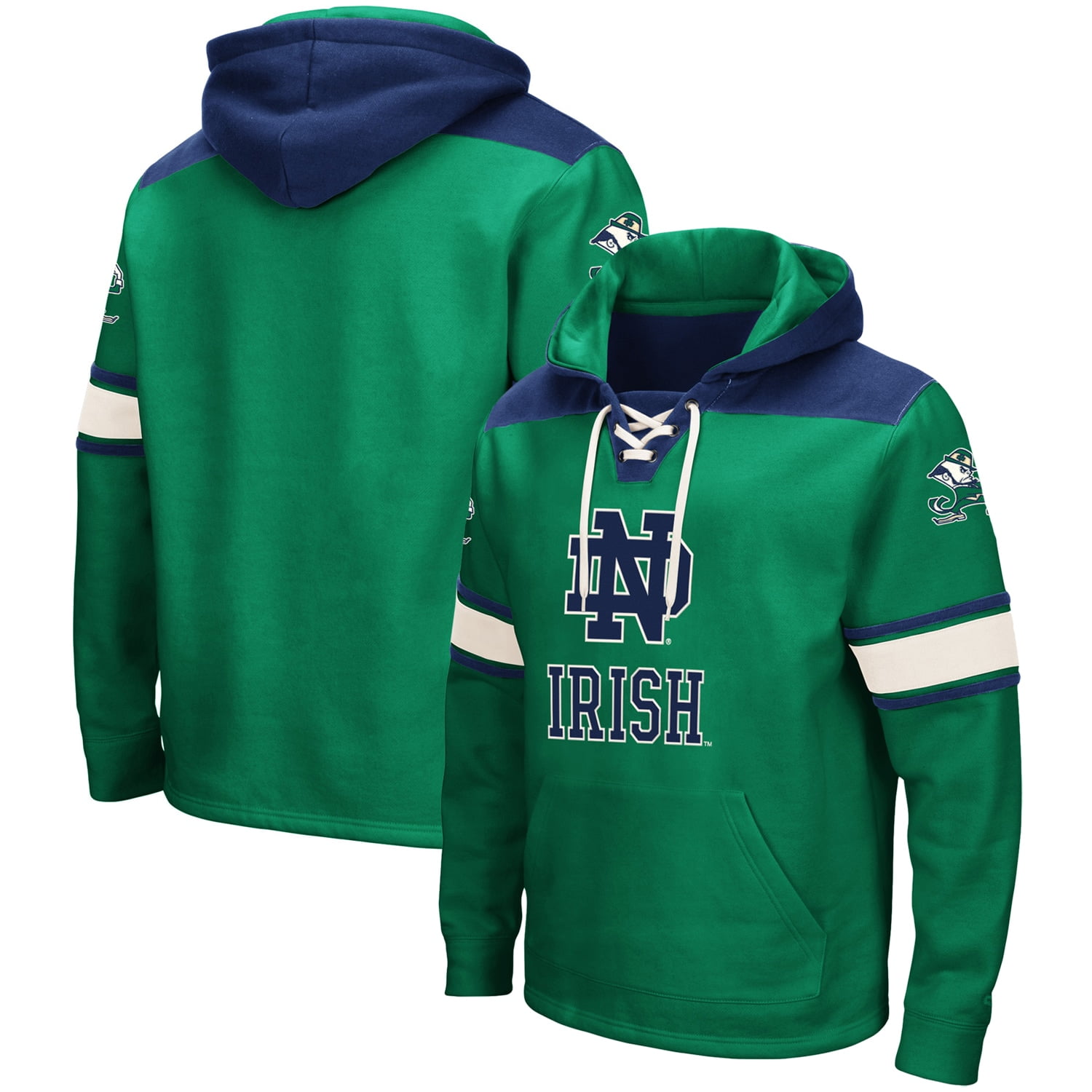 Notre dame green hoodie Clearance