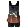 thumbnail image 5 of Cavosen Two Piece Swimsuit for Women High Waisted Tankini Flower Modest Swimsuit Beach Holiday Swimwear, 5 of 9