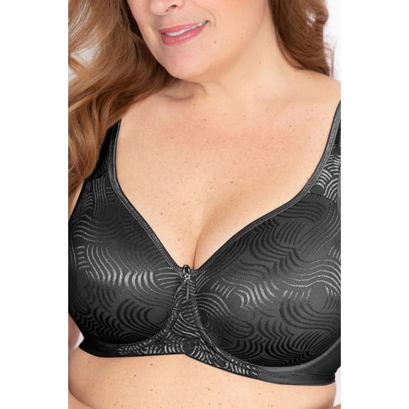 Women's Lunaire 13314 Love Knot Wireless Bra (Black 42DD)