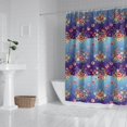 thumbnail image 2 of Pioneer Flower Floral Print Pattern Shower Curtain 84"x72", Bathroom Decorative Shower Curtain Set with 12 Hooks, Waterproof Washable, 2 of 6
