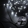 thumbnail image 4 of ZOELNIC 33ft 100 LED String Lights Indoor Outdoor, Cool White Christmas Lights Black Wire, 8 Modes Waterproof Twinkle Fairy String Lights Plug in for Tree Room Bedroom Wedding Decorations, 4 of 8