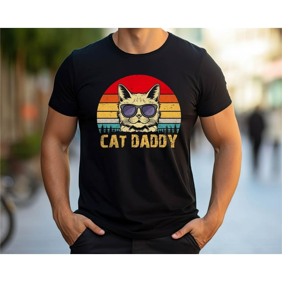 BandRole Cat Daddy T-Shirt: Cat Dad Gift Tee