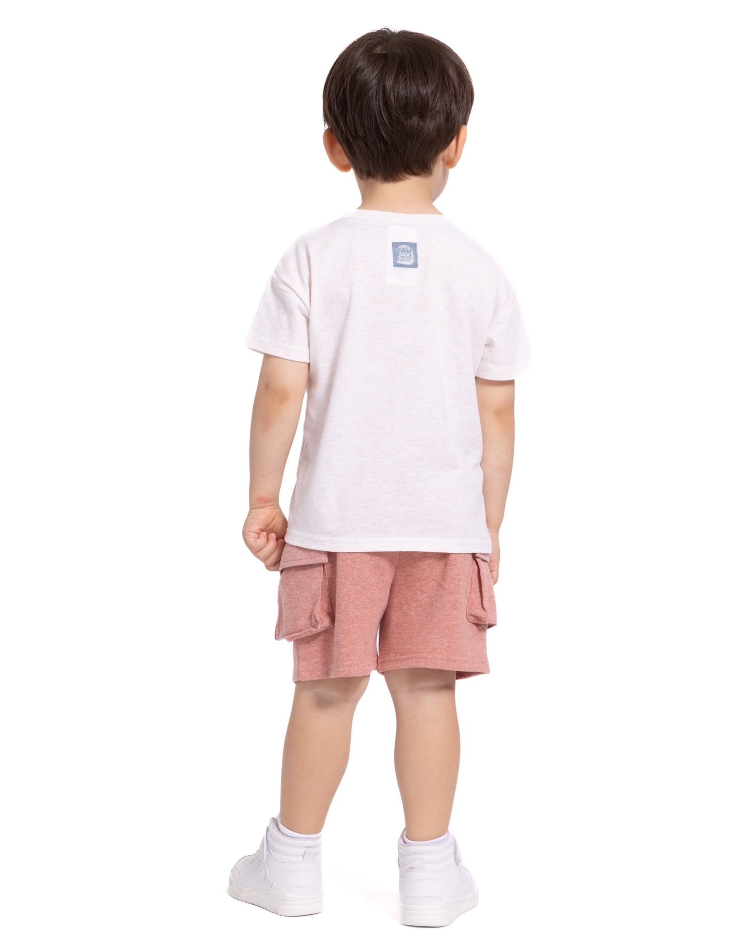 Paw Patrol Toddler Boys Graphic Tee and Fleece Cargo Shorts, 2 Piece, Sizes 12M-5T