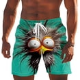 thumbnail image 4 of Men's Beach Swim Shorts with Sport Print Casual 3 Inch Trunks for Everyday Summer and Surfing Performance, 4 of 4