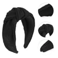 thumbnail image 3 of Unique Bargains 1 Pc Elegant Tie Headbands for Women Black, 3 of 6