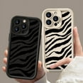 thumbnail image 3 of Zebra Striped Pattern Soft Case For iPhone 16 15 14 Pro Max 15 16 Plus 13 12 Pro 11 Candy Color Shockproof Silicone Phone Cover Hot Pink For iPhone 16 Plus, 3 of 6