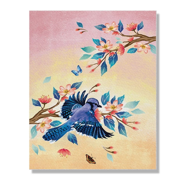 BLUE JAY Art Print Bird Art Bird Illustrations Classroom 