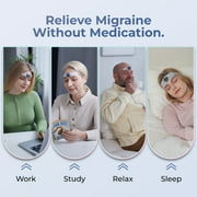 HeadaTerm 2 Migraine Relief Device e-TNS Technology Rechargeable Head Cap Treatment for migraine and Headache, Drug-Free, Clinically Proven, Fast-Acting, No Side Effects