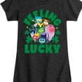 thumbnail image 3 of Inside Out 2 - Inside Out Feeling Lucky  - Girls Fitted Short Sleeve Graphic T-Shirt, 3 of 5