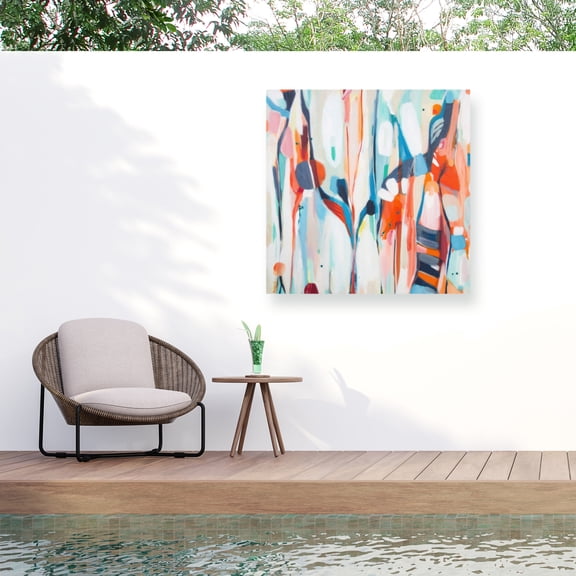 Trademark Fine Art Kirsty Black Tiger Tipple Outdoor Canvas Art