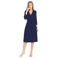 thumbnail image 1 of YTDSCS Robes for Women Seven Sleeve Kimono Bathrobe Soft Cotton Sleepwear Spring Summer Lightweight Night-Robe S-XXL, 1 of 8