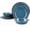 Blue, variant on Melamine Dinnerware Set - 12- Dishes Set,Shatterproof Plates and Bowls Sets, Lightweight,Unbreakable,Dishwasher Safe,Blue