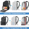 thumbnail image 3 of Mochila MATEIN para portátil de 17 pulgadas con fiambrera, puerto USB, resistente al agua, 3 of 7