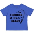 thumbnail image 3 of Inktastic I Hooked Opa's Heart with Fishing Rod Boys or Girls Toddler T-Shirt, 3 of 5