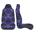 thumbnail image 3 of Easy to Install Car Universal Seat Cover, Purple Mandela Fractal Spiral Four Seasons Universal Front Seat Cover, 2-Piece, 3 of 8