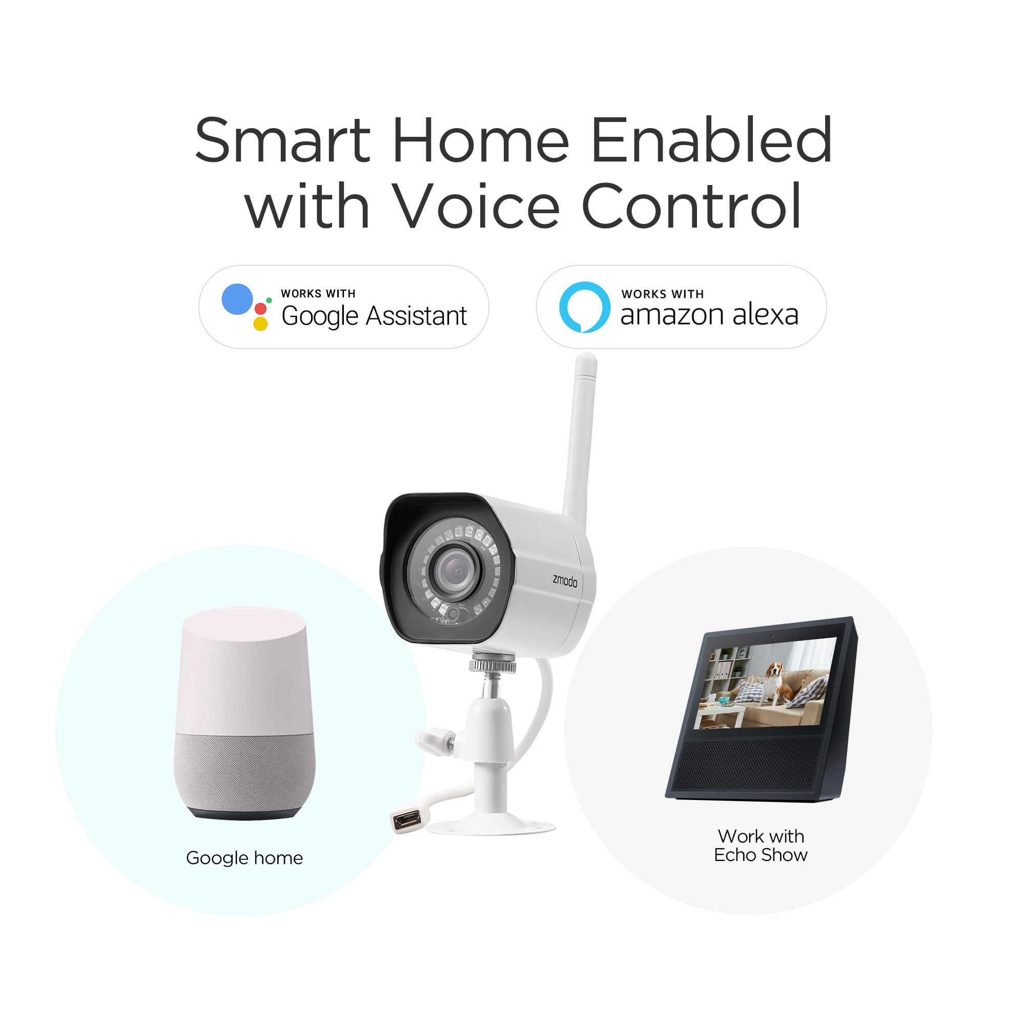 google home hub zmodo