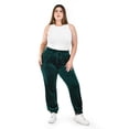 thumbnail image 1 of Pantalón Jogger Roman Fashion Terciopelo Verde Oscuro Talla Extra 40, 1 of 6