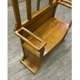 thumbnail image 3 of Crafters and Weavers Oak Hall Tree with Storage Trunk in Cherry, 3 of 3