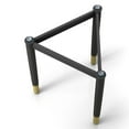 thumbnail image 5 of Furniture of America Modu Solid Wood Black Indoor End Table Base Legs, 5 of 19